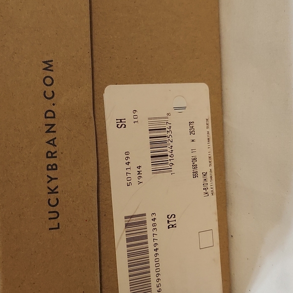 Lucky Brand "Bidimin" gray suede slides / mules. NEW. Sz 11 - Picture 6 of 6